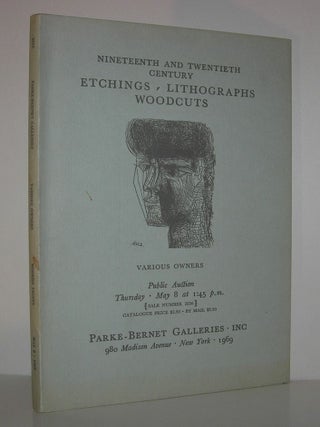 Item #10376 NINETEENTH AND TWENTIETH CENTURY ETCHINGS, LITHOGRAPHS, WOODCUTS. Marc Chagall...