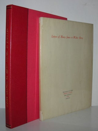 Item #10657 LETTERS OF HENRY JAMES TO WALTER BERRY. Henry James