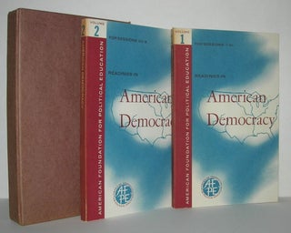 Item #11142 READINGS IN AMERICAN DEMOCRACY [ Two Volume Set ]. Gerald Stourzh, Ralph Lerner,...