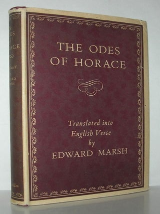 Item #12761 THE ODES OF HORACE. Edward - Horace Marsh