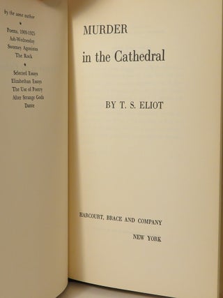 MURDER IN THE CATHEDRAL A Dramatization of the Murder of Thomas Becket At Canterbury