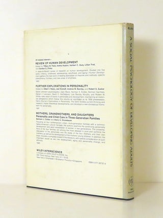 A SOCIAL PSYCHOLOGY OF DEVELOPING ADULTS