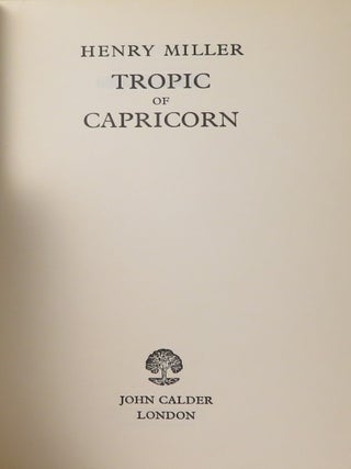 TROPIC OF CAPRICORN