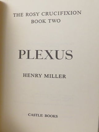 PLEXUS The Rosy Crucifixion, Book Two