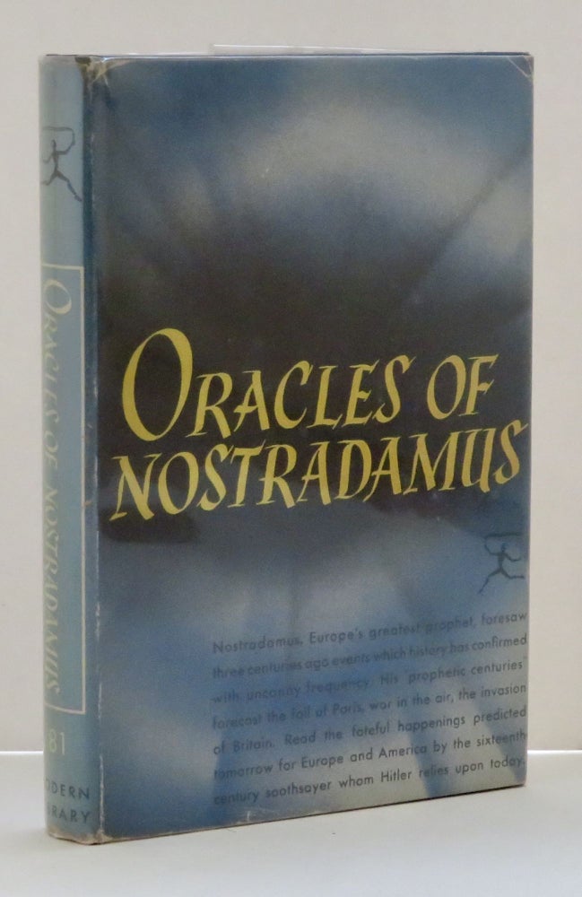 Item #14874 Oracles of Nostradamus. Charles A. - Nostradamus Ward.