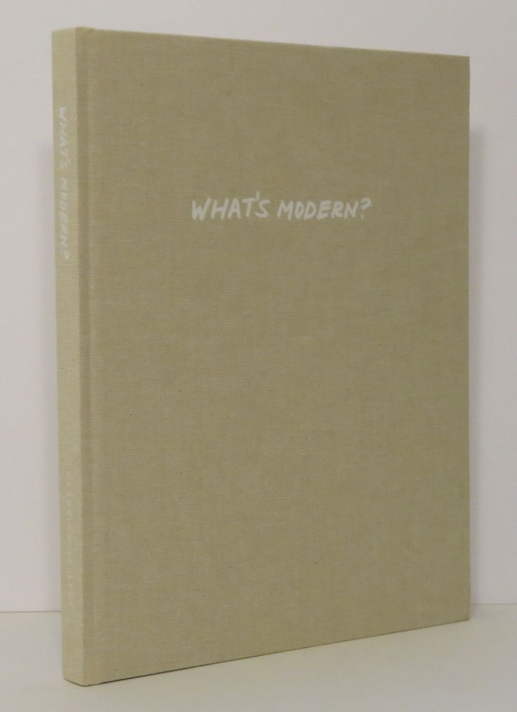 Item #15015 What's Modern? Alfred H. Barr Jr.