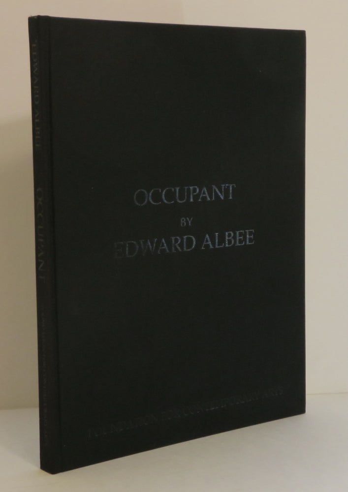 Item #15016 OCCUPANT: A PLAY ABOUT LOUISE NEVELSON. Edward - Albee, Marian Seldes, Lawrence Sacharow.