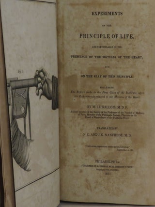 Experiments on the Principle of Life,