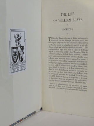 The Writings of William Blake & The Life of William Blake