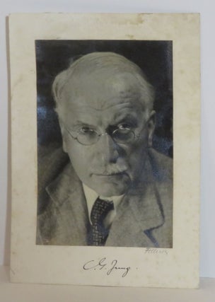 Item #15578 Carl Jung Autographed Photograph. Carl Gustav Jung