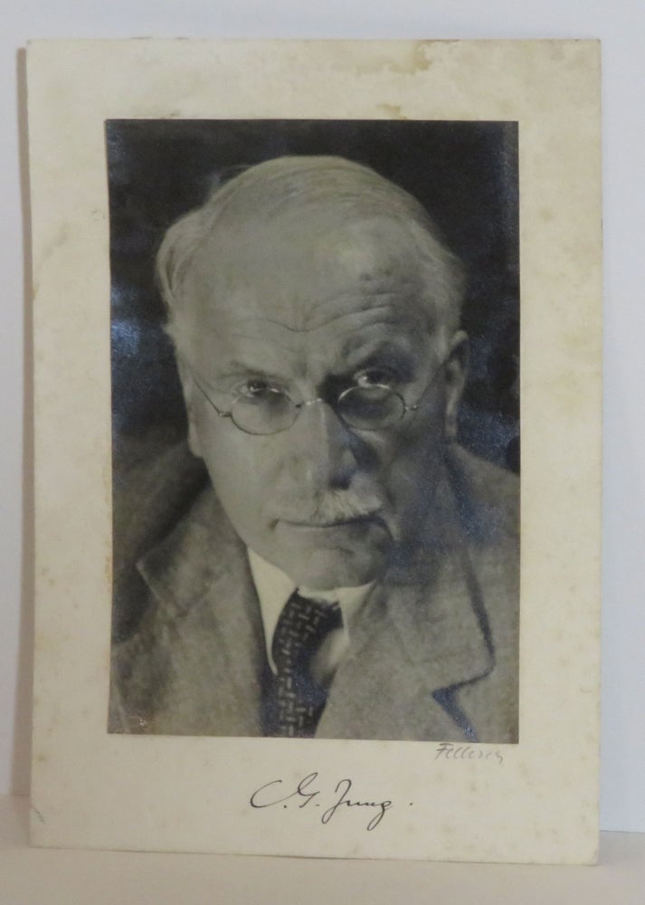 Item #15578 Carl Jung Autographed Photograph. Carl Gustav Jung.