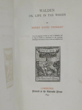 The Writings of Henry David Thoreau