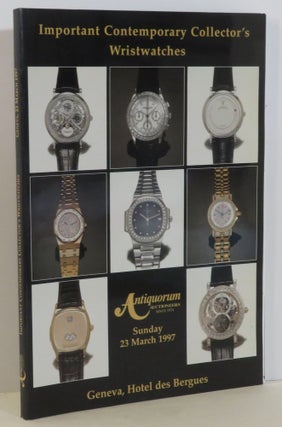 Item #15743 Important Contemporary Collector's Wristwatches. Antiquorum Auctioneers