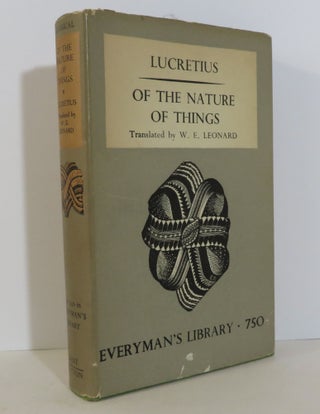 Item #15912 On The Nature of Things. Titus Carus Lucretius