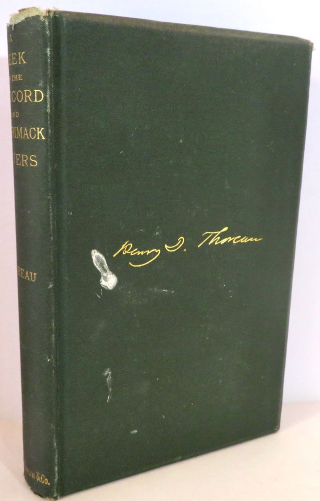 Item #16158 A Week on the Concord and Merrimack Rivers. Henry David Thoreau.