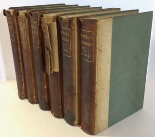 Item #16750 Boswell's Life of Johnson [ Complete Set Volumes 1-6 ] Including Bowell's Journal of...