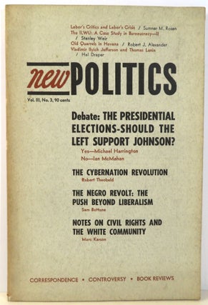 Item #16965 New Politics : A Journal of Socialist Thought. Julius Jacobson, Michael Harrington,...