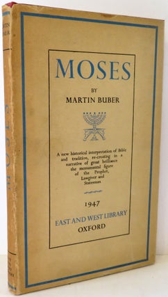 Item #17044 Moses. Martin Buber