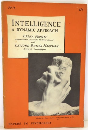 Item #17123 Doubleday Papers in Psychology : Intelligence : A Dynamic Approach. Erika Fromm,...