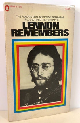 Item #17169 Lennon Remembers. Jann Wenner