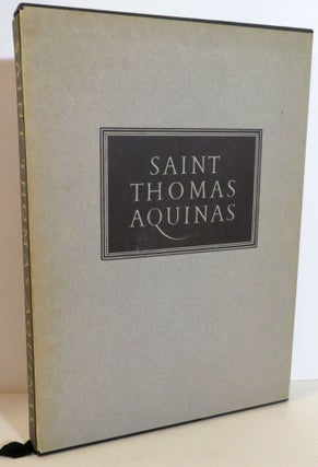 Item #17197 Saint Thomas Aquinas. George N. Shuster, Reynolds Stone