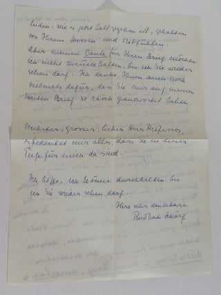 Carl Jung Handwritten Letter, Signed [ ALS ]
