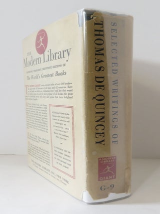 Selected Writings of Thomas de Quincey