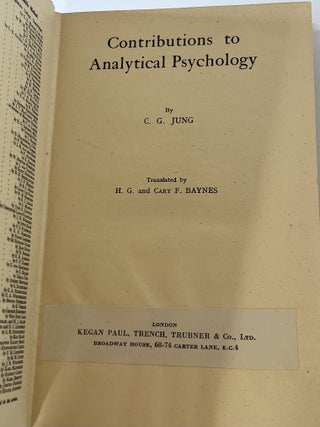 Contributions to Analytical Psychology