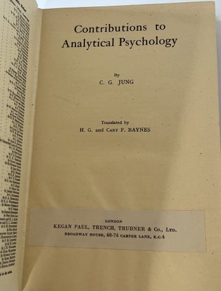 Contributions to Analytical Psychology