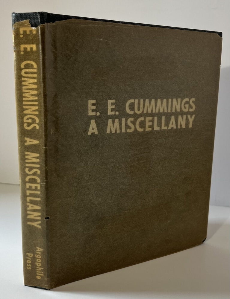 Item #18516 E. E. Cummings: A Miscellany. E. E. Cummings.