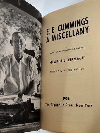 E. E. Cummings: A Miscellany