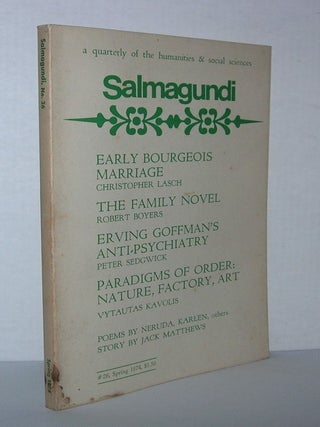 Item #4035 SALMAGUNDI, NO. 26, SPRING 1974. Christopher Lasch, Pablo Neruda, Robert Boyers