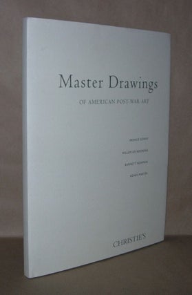 Item #4446 MASTER DRAWINGS OF AMERICAN POST-WAR ART Arshile Gorky, Willem De Kooning, Barnett...