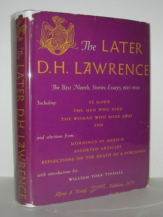 Item #7706 THE LATER D.H. LAWRENCE The Best Novels, Stories, Essays from 1925-1930. D. H....